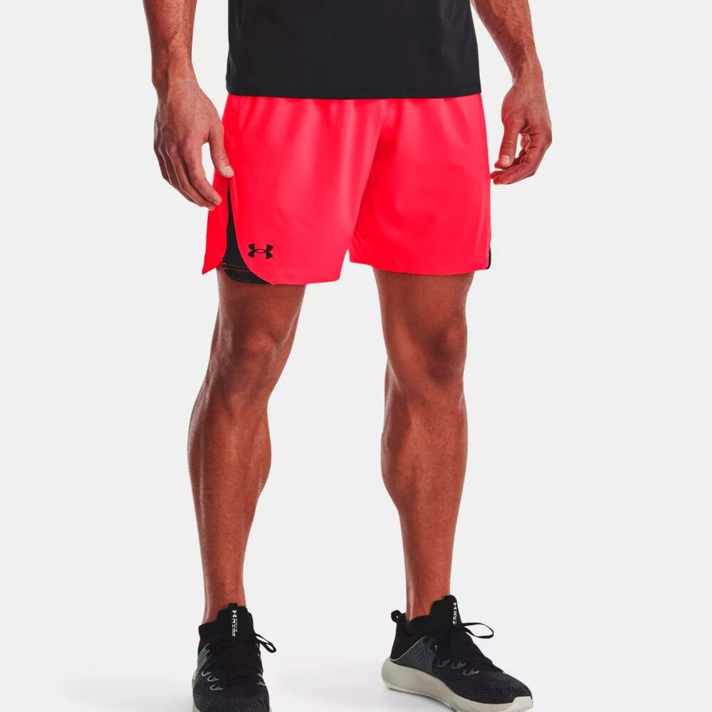 Under Armour Men's UA Elevated Woven 2.0 Shorts 1362289-628 Beta / Black NWT